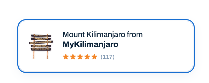 MyKilimanjaro on Etsy — 5 stars from 117 reviews